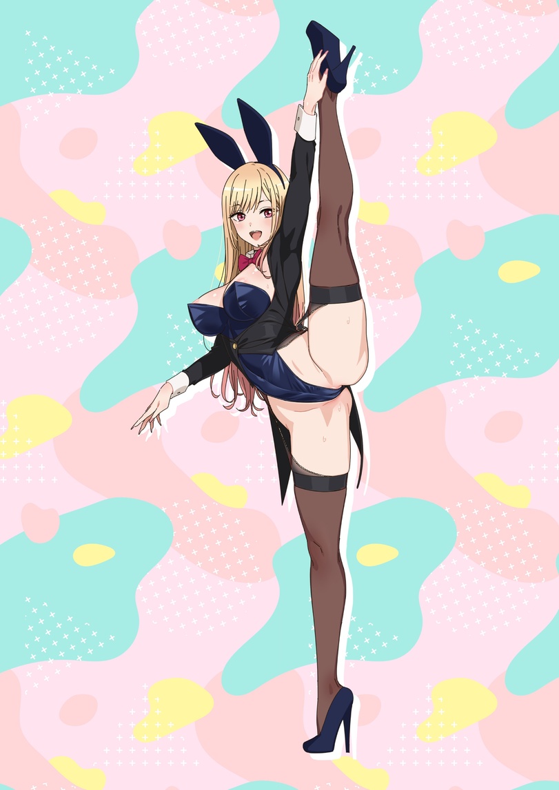 Anime Kitagawa Marin ogre (illustogre) Bunnysuit Anime Ero Swim