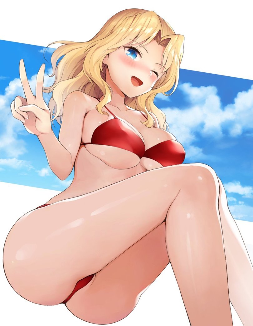 Kay (girls und panzer) Girls und Panzer Anime Anime Ero Swim Anime Ero