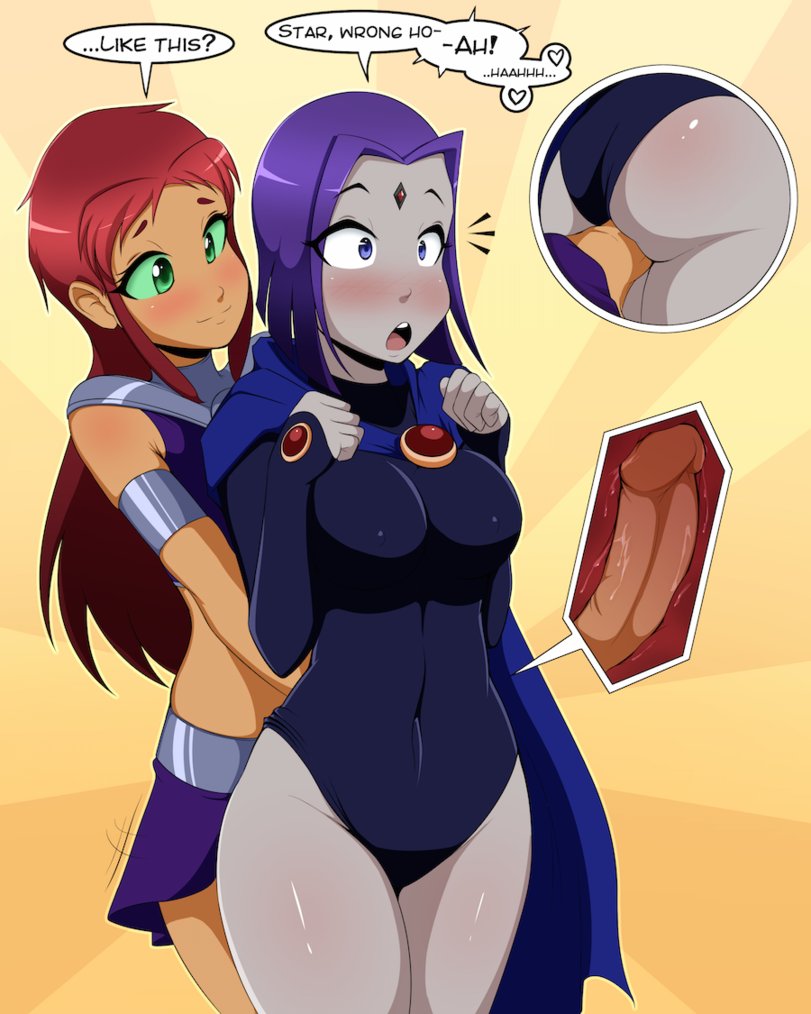 R34 Starfire DC Comics Raven Teen Titans