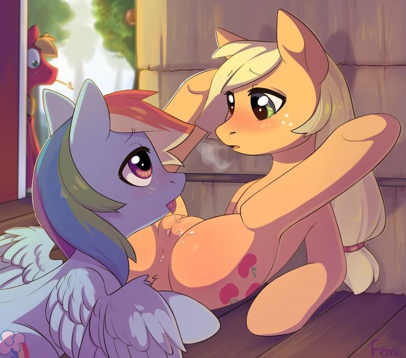 Applejack mane 6 my little pony Rainbow Dash mlp porn
