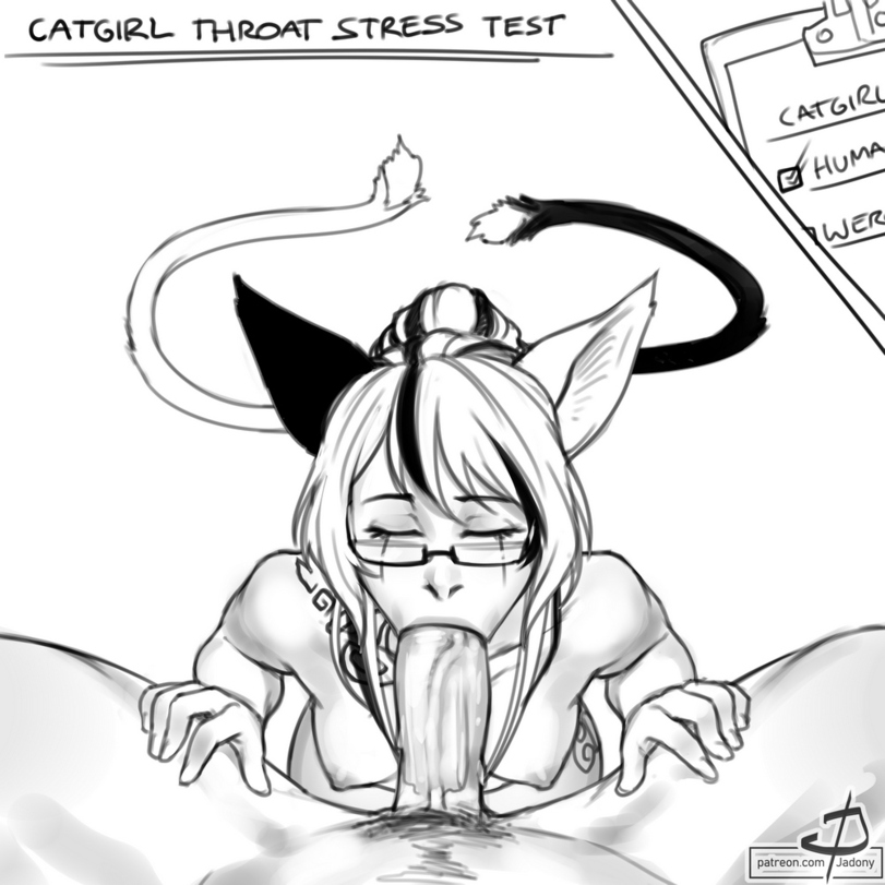 Jadony Fantasy Porn Catgirl Blowjob Cum